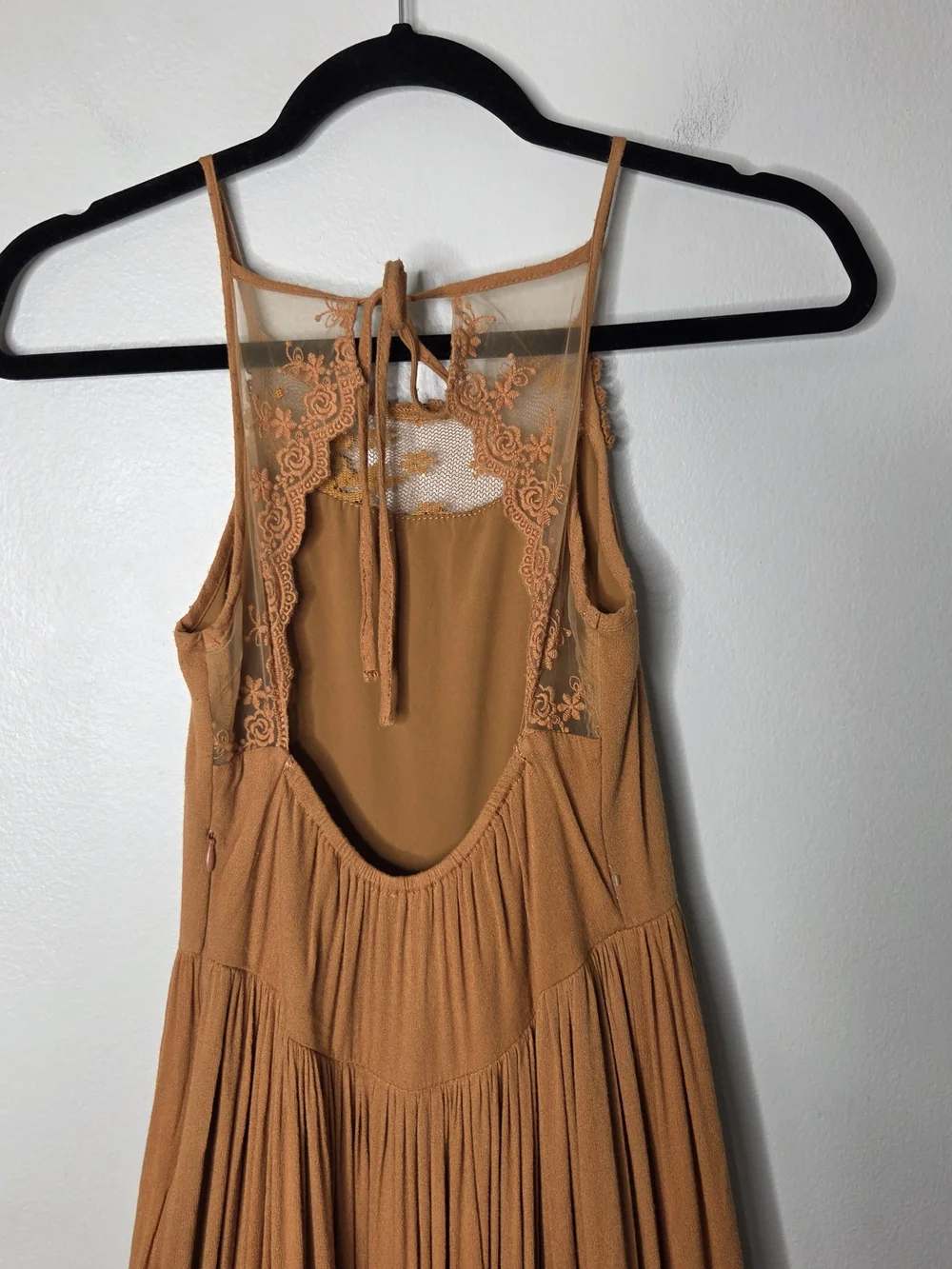 Joyfolie By Mia Joy Rust Colored Lace Dress